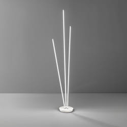 Perenz - Lampade Terra Esterno Moderna Twins Metallo Bianco Led 47W 3000K