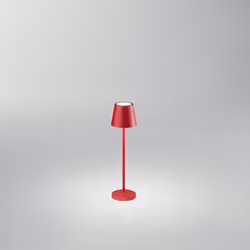 Collezione Mini Diva UNA LUCE SENZA LIMITI Lampada da tavolo ricaricabile a batterie in alluminio pressofuso verniciato a pol ...