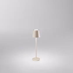 Collezione Mini Diva UNA LUCE SENZA LIMITI Lampada da tavolo ricaricabile a batterie in alluminio pressofuso verniciato a pol ...
