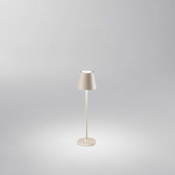 Perenz - Lampada Tavolo Esterno Moderna Mini Diva Alluminio Beige Led 1,5W 3000K