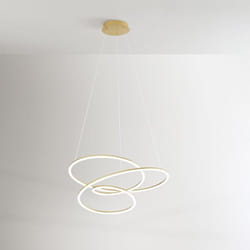 Perenz - Sospensione Moderna Spira Metallo Oro Acrilico Led 96W 3000K