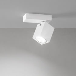 Perenz - Spot Cubico Moderno Oddy Alluminio Bianco 1 Luce Gu10