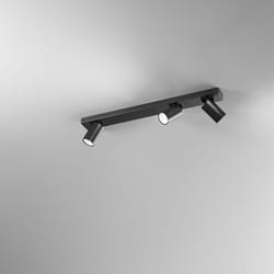 Perenz - Spot Cilindrico Moderno Oddy Alluminio Nero 3 Luci Gu10