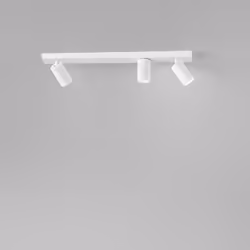 Collezione Oddy SPOT ORIENTABILE Applique/Plafoniera in alluminio bianco opaco 3 x GU10 MAX 50W (non incluse) L64 x L7 x H.13 ...