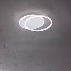 Collezione Orbit EFFETTO ORBITA Plafoniera/Applique in metallo e alluminio bianco opaco Led 43W 3010LM 3000K L47,5 x 39,5 x H ...