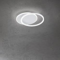 Perenz - Plafoniera Moderna Orbit Alluminio Bianco Acrilico Led 43W 3000K