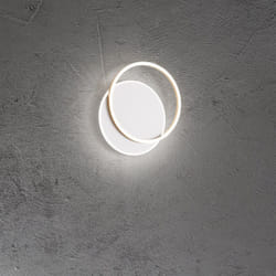 Perenz - Plafoniera Moderna Orbit Alluminio Bianco Acrilico Oro Led 43W 3000K