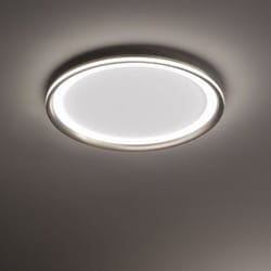 Perenz - Plafoniera Moderna Edge Alluminio Grigio Acrilico Led 66W 3000K