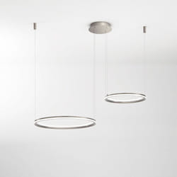 Perenz - Sospensione Moderna Edge Alluminio Grigio Acrilico Led 99W 3000K