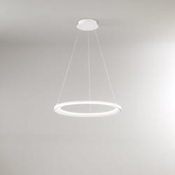 Perenz - Sospensione Moderna Edge Alluminio Bianco Acrilico Led 66W 3000K