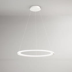 Perenz - Sospensione Moderna Edge Alluminio Bianco Acrilico Led 86W 3000K