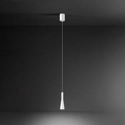 Perenz - Lampadario Moderno Cone Metallo Bianco Acrilico 7 Luci Led 7W 3000K