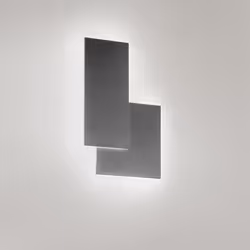 Collezione Quantic FIGURE GEOMETRICHE LUMINOSE Applique in metallo e alluminio grigio scuro opaco Led 23W 1840LM 3000K L35 × ...