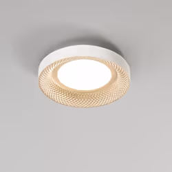 Collezione Hive ELEGANTE DISCO DI LUCE Plafoniera in metallo bianco opaco/oro opaco LED 30W 2400LM 3000K 4000K. D.35 x Sp.7,6 ...