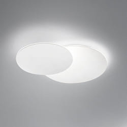 Perenz - Plafoniera Moderna Drum Metallo Bianco Acrilico Led 33W 3000K