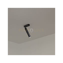 Perenz - Faretto Bambù in alluminio colore nero 1 luce a led 10W 1119LM - 3000K orientabile e inclinabile