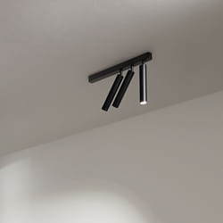 Perenz - Spot Moderno Bambù Metallo Nero 3 Luci Led 10W 3000K
