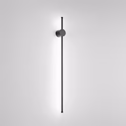 Collezione Clock STILE E LUCE PER LA TUA CASA Applique in metallo e alluminio nero opaco LED 20W 2050LM - 3000K L97 × 7,2 × P ...