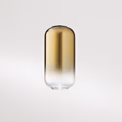 Collezione Hunter COMPONI LA TUA SOSPENSIONE Vetro borosilicato oro specchiato sfumato D.10 x H.20 cm. Diffusori in vetro (bo ...