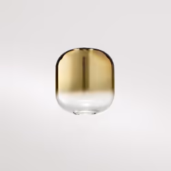 Collezione Hunter COMPONI LA TUA SOSPENSIONE Vetro borosilicato oro specchiato sfumato D.14 x H.15 cm. Diffusori in vetro (bo ...