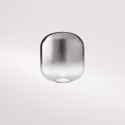 Collezione Hunter COMPONI LA TUA SOSPENSIONE Vetro borosilicato fumè specchiato sfumato D.14 x H.15 cm. Diffusori in vetro (b ...