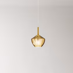 Collezione Rain COMPONI LA TUA LUCE Vetro borosilicato oro specchiato D.20 x H.27,5 cm (Lcavo 250 cm) 1 luce E27 max 60W (non ...