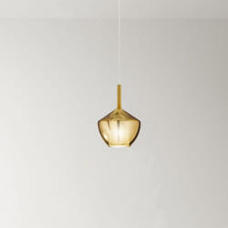 Perenz - Vetro Borosilicato Contemporaneo Rain Oro Specchiato D20 Senza Rosone