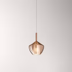 Collezione Rain COMPONI LA TUA LUCE Vetro borosilicato rame specchiato D.20 x H.27,5 cm (Lcavo 250 cm) 1 luce E27 max 60W (no ...