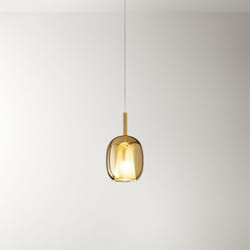 Vetro Borosilicato Contemporaneo Rain Oro Specchiato D17,5 Senza Rosone