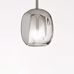 Collezione Rain COMPONI LA TUA LUCE Vetro borosilicato fumè specchiato D.17,5 x H.30,5 cm (Lcavo 250 cm) 1 luce E27 max 60W ( ...