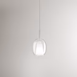 Collezione Rain COMPONI LA TUA LUCE Vetro borosilicato trasparente D.17,5 x H.30,5 cm (Lcavo 250 cm) 1 luce E27 max 60W (non ...