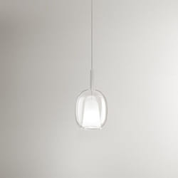 Perenz - Vetro Borosilicato Contemporaneo Rain Trasparente D17,5 Senza Rosone
