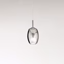 Collezione Rain COMPONI LA TUA LUCE Vetro borosilicato fumè specchiato D.17 x H.36,5 cm (Lcavo 250 cm) 1 luce E27 max 60W (no ...