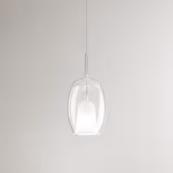 Collezione Rain COMPONI LA TUA LUCE Vetro borosilicato trasparente D.17 x H.36,5 cm (Lcavo 250 cm) 1 luce E27 max 60W (non in ...
