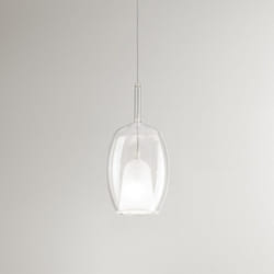Perenz - Vetro Borosilicato Contemporaneo Rain Trasparente D17 Senza Rosone