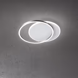 Collezione Orbit EFFETTO ORBITA Plafoniera/Applique in metallo e alluminio bianco opaco/grigio titanio Led 43W 3010LM 3000K L ...