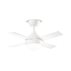 Perenz - Ventilatore Nordico Crux Metallo Bianco Noce Led 18W Cct 3000/4000/6000K