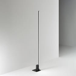 Perenz - Piantana Moderna Syncro Alluminio Nero Acrilico Led 30W Cct 3000/4000/6000K