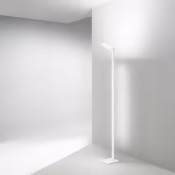 Collezione Quadra ILLUMINA IL TUO ANGOLO Piantana in metallo e alluminio bianco opaco Led 24W + 10W 2160LM+900LM 3000/4000/60 ...