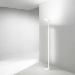 Perenz - Piantana Moderna Quadra Alluminio Bianco Acrilico Led 24W Cct 3000/4000/6000K
