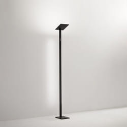 Perenz - Piantana Moderna Quadra Alluminio Nero Acrilico Led 24W Cct 3000/4000/6000K