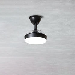 Perenz - Ventilatore Moderno Mini Open+ Metallo Nero Acrilico Trasparente Led 24W Cct