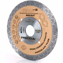 DISCO DIAMANTATO 115 MM MONTOLIT DNA CGX115 PER GRES E CERAMICA DURA Il disco diamantato CGX115 “Freccia Oro” rappresenta l’e ...