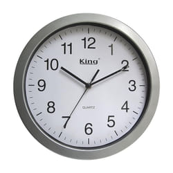 Biacchi Gianfranco - King Home orologio da parete in plastica 30x4 cm grigio