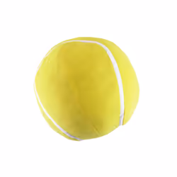 Biacchi Gianfranco Cuscino Tennisball - Ø 25 Cm, Verde, Rotondo, Poliestere, Cuscino ornamentale