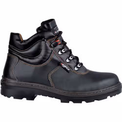 Modello PARIDE BIS S3 SRC tipo alto, soletta in tessuto antiperforazione, tomaia in pelle al cromo, puntale in acciaio, param ...