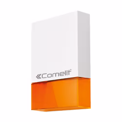 Sirena esterna wireless Comelit con batteria inclusa con molteplici funzionalità aggiuntive: toni o flash su inserimento e di ...