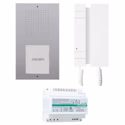 KIT citofonico monofamiliare CIAO MINI Comelit, con cornetta 2 fili. Il Kit comprende: 1 pezzo pulsantiera da esterno serie C ...