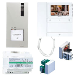 Kit Videocitofono monofamiliare Comelit 2 fili con videocitofono Mini e People PL8461M