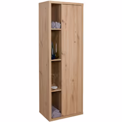 Mobile colonna con 1 anta e 4 vani - Ladama - Rovere Miele - 160x51.40x35.00 cm Mobile colonna della linea Ladama con 1 anta ...